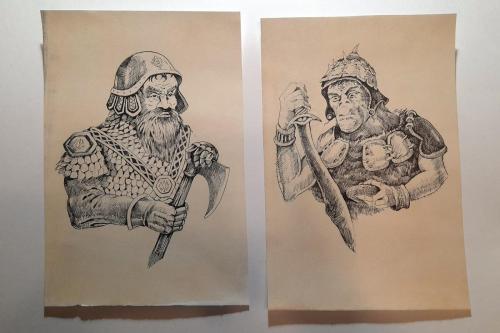 Dwarf and Orc